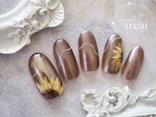 トリート(treat)/トレンド7月/ひまわり/ミラー