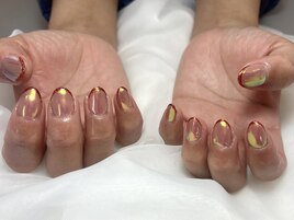 フレンチ　ネイル　ジェルネイル