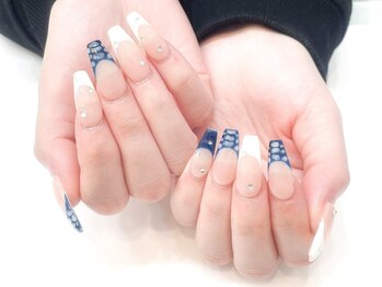 ネイルコレクション ピンク(Nail Collection Pink)/フレンチ★クロコダイルネイル