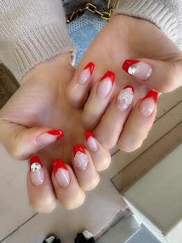 ネイルアンドエピサロン ラピス(Nail & Epi Salon Lapis)/フレンチネイル/ネイルデザイン
