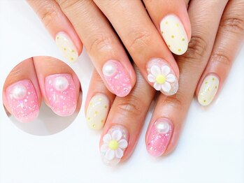 ネイルコレクション ピンク(Nail Collection Pink)/ジェル定額￥8990★３Ｄデイジー