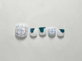チェックマグネットネイル
