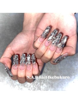 エヌエービー(N.A.B.)/ラメグラスカルプネイル