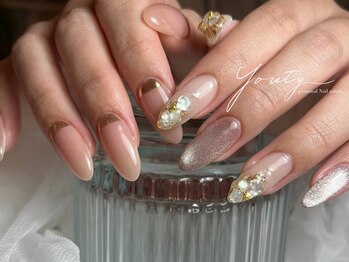 ユーティーネイル(Youty Nail)/くすみカラーミラーニュアンス