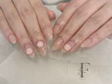 フルゥ エビス(fl EBISU.)/シンプル/バラ/ベージュネイル