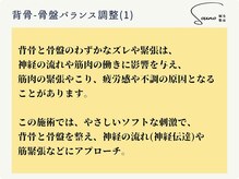 ソウノ 御茶ノ水(Souno)/背骨-骨盤バランス調整(1)