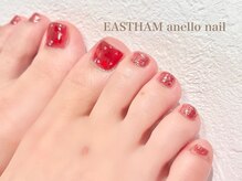 イーストハムアネーロネイル(EAST HAM anello nail)/ハートの夏フットネイル¥8800