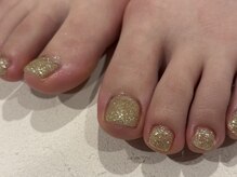 チャーム(charmu.)/フット　グリッターネイル