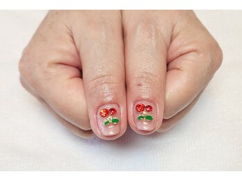 さくらんぼネイル
