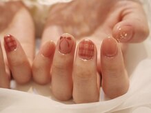ネイルズ ララ(nails Lala)/#リボンとチェック