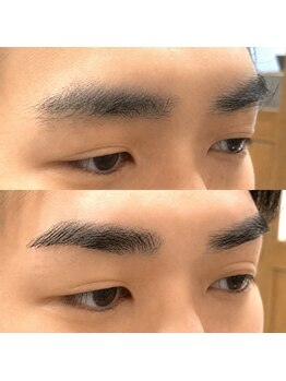 ワークスバイアルシュ(WORKS by ARCHE)の写真/21:00まで受付！【メンズ専門◆眉WAX脱毛3500円】お得に眉毛WAX脱毛デビューを《ビジネスマン利用多数》