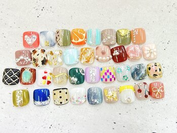 キャンアイドレッシー 足利店(Can I Dressy)/☆フット親指アート2本☆ ¥7000