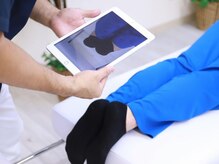 STEP2　施術前の歪みの状態を画像でご本人に確認していただきます。