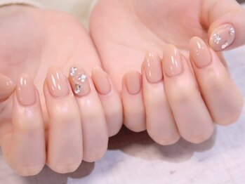ラルネイル 大宮(Lull. nail)/＊ヌーディー＊ビジュー＊