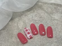 プティ アイビューティ 京橋店(peTiT eyebeauty)/ピンクネイル　チェック