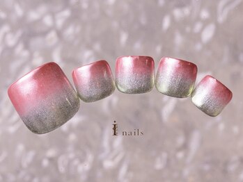 アイネイルズ 町田店(I nails)/マグネットミラーグラデ10480円