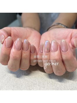 マグにさりげない星アート