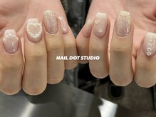 ネイルドットスタジオ 堺筋本町(NAIL DOT STUDIO)/パールネイル