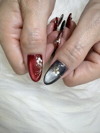 お正月にぴったり！水引ネイル