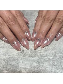 ピンクパールネイル♪