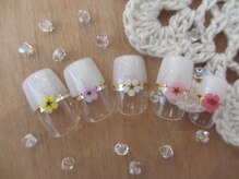 ルクルク ネイル&リラクゼーションサロン(lukuluku)/★カラフルフラワーネイル★