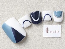 アイネイルズ 三宮店(I nails)/幾何学ネイル￥8000