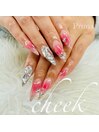チークネイル×埋め尽くし