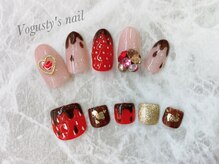 ボガスティーズネイル(Vogusty's nail)/バレンタインネイル♪