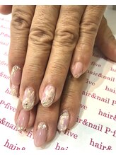 ヘアアンドネイル ピーファイブ(P-five)/大人ピンクネイル♪