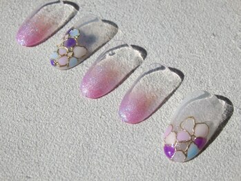 プレンティー 北千住西口店(plenty)/紫陽花ネイル