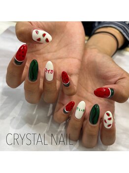 クリスタルネイル ゆめタウン久留米店/スイカネイル