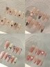 【チップ長さ出し】定額華やかデザイン♪　¥12000