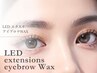 LEDフラット100本＋美眉スタイリング+WAX（間引き付）¥11000