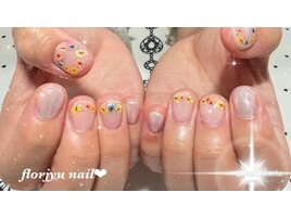 ドライフラワーnail