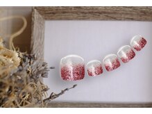 FAST NAIL 春日部店【パラジェル/ジェルネイル専門/定額/マグネット/フットネイル】/フレンチ シンプル 【11888】