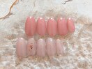 ピンクベージュネイル¥6500