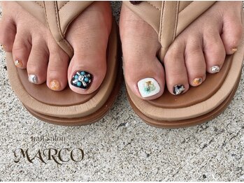 ネイルサロン マルコ(nail salon MARCO)/ボヘミアンフットネイル