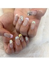 グラマラス アンジェアイ 荻窪店(glamourous ange eye)/パステルフレンチネイル