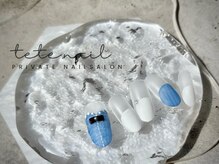 テテネイル(tete.nail)/春デニム×バルーンフレンチ