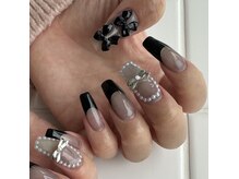 イオネイルセカンド(io nail 2nd)/スカルプ×フレンチ＆リボン