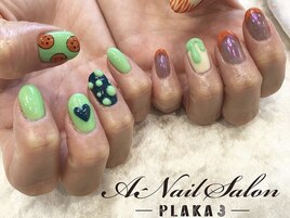 21/2/12　個性派グリーンnail