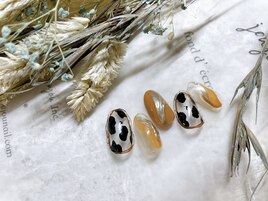 10月定額B アニマル柄ネイル