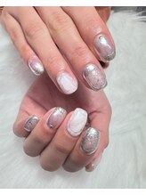 ブリスト(BRIST)/シルバーラメ/クリアネイル