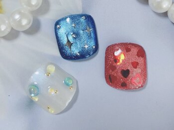 キラキラネイル 川口 南鳩ヶ谷店/フット親指アート