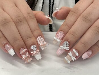 フェイン 青山店(fein.)の写真/韓国風&ワンホン☆こだわりのネイルパーツが充実♪あなただけのお気に入りの指先に！[青山]