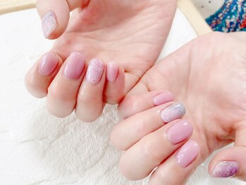 08ネイル(08 nail&school)/紫陽花ネイル☆