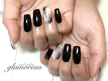 ネイルグラマラス 西新井店/《パラジェル》ブラックネイル
