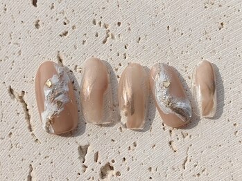 ネイルドッグ(NAIL DOG)/シンプル大理石ネイル♪