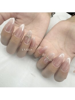 アイネイルズ 布施店(I.NAILS)/ホワイトミラーネイル