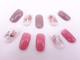 ワンカラー+ニュアンスアート